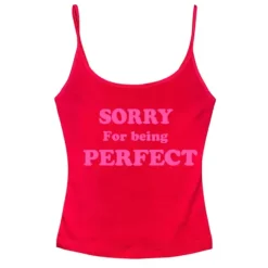 Y2K Tops|Crop Tops*Boogzel Clothing Sorry For Being Perfect Tank Top