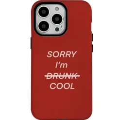 Iphone Cases*Boogzel Clothing Sorry I'm Cool iPhone Case Red