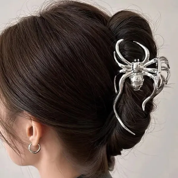 Hair Accessories*Boogzel Clothing Spider Hair Claw Clip Silver