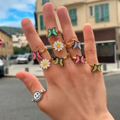 Anxiety Rings|Rings*Boogzel Clothing Spinner Butterfly Anxiety Ring