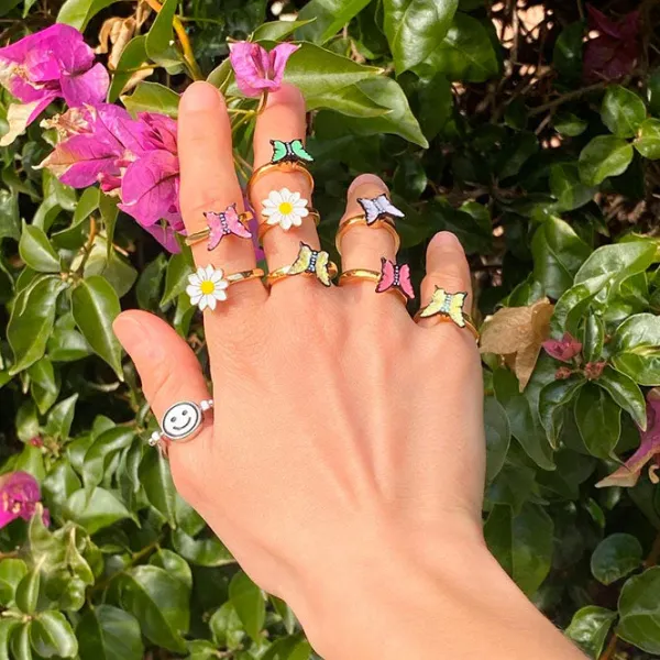 Anxiety Rings|Rings*Boogzel Clothing Spinner Butterfly Anxiety Ring