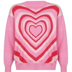 Sweaters*Boogzel Clothing Spreading Love Aesthetic Jumper Pink