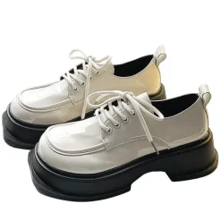 Mad|Boots / Platform Boots*Boogzel Clothing Square Toe Glossy Platform Boots