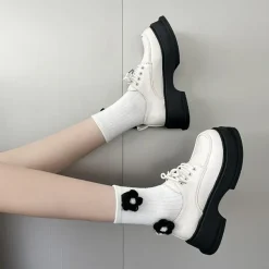 Mad|Boots / Platform Boots*Boogzel Clothing Square Toe Glossy Platform Boots