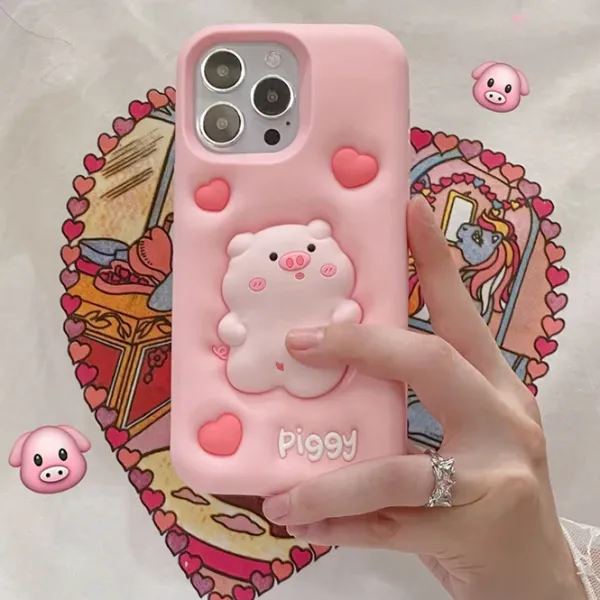 Iphone Cases*Boogzel Clothing Squishy Pig iPhone Case Pink