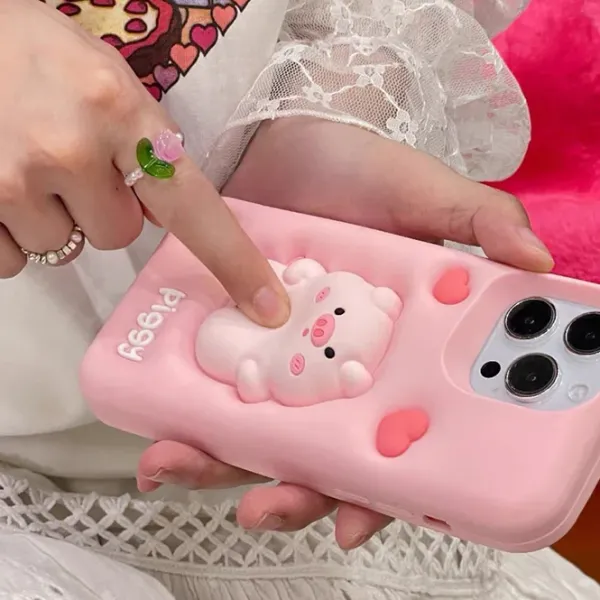 Iphone Cases*Boogzel Clothing Squishy Pig iPhone Case Pink