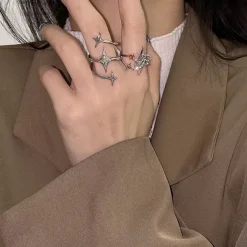 Rings*Boogzel Clothing Star Aesthetic Spiral Ring