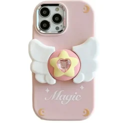 Iphone Cases*Boogzel Clothing Star Angel Wings iPhone Case Pink