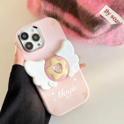 Iphone Cases*Boogzel Clothing Star Angel Wings iPhone Case Pink