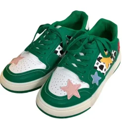Mad|Aesthetic Sneakers*Boogzel Clothing Star Behavior Aesthetic Sneakers Green