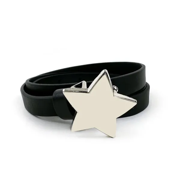 Belts & Chains*Boogzel Clothing Star Buckle Thin Belt