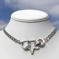 Necklaces & Chokers*Boogzel Clothing Star Chain Necklace Silver