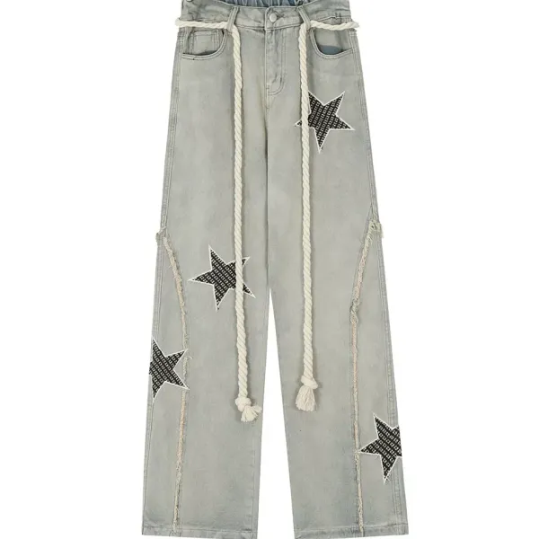 Jeans*Boogzel Clothing Star Child Baggy Jeans Grey
