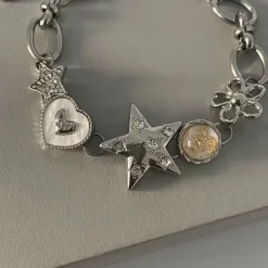 Bracelts*Boogzel Clothing Star Child Charm Bracelet Silver