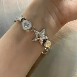 Bracelts*Boogzel Clothing Star Child Charm Bracelet Silver