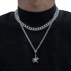 Necklaces & Chokers|Mens*Boogzel Clothing Star Child Pendant Necklace Silver