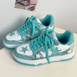 Aesthetic Sneakers|Classics*Boogzel Clothing Star Child Sky Sneakers Blue