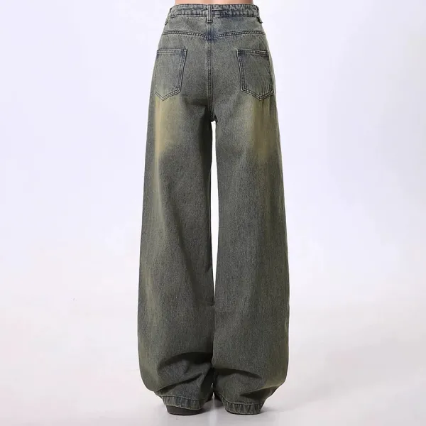 Jeans*Boogzel Clothing Star Distressed Jeans Green