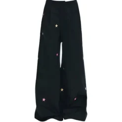 Pants & Trousers*Boogzel Clothing Star Girl Aesthetic Baggy Pants Black