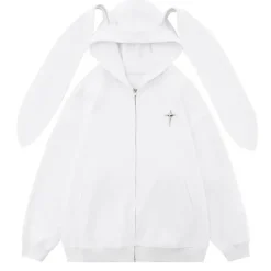 Hoodies*Boogzel Clothing Star Girl Aesthetic Bunny Ears Hoodie