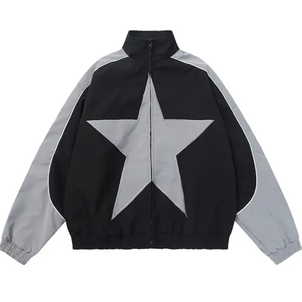 Mens|Coats & Jackets*Boogzel Clothing Star Girl Bomber Jacket Black