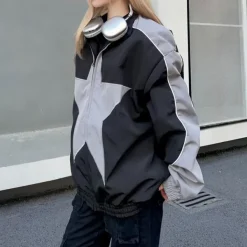 Mens|Coats & Jackets*Boogzel Clothing Star Girl Bomber Jacket Black