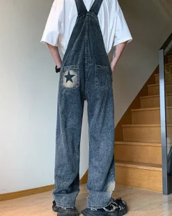 Dresses & Rompers*Boogzel Clothing Star Girl Denim Overalls Blue