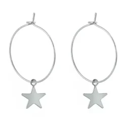 Earrings*Boogzel Clothing Star Girl Hoop Earrings