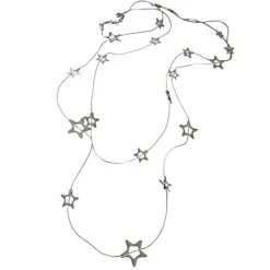 Necklaces & Chokers*Boogzel Clothing Star Girl Layered Necklace Silver