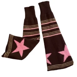 Other*Boogzel Clothing Star Girl Striped Leg Warmers