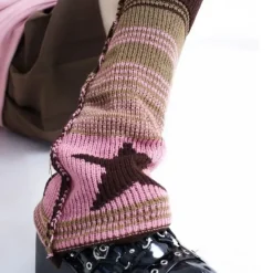 Other*Boogzel Clothing Star Girl Striped Leg Warmers