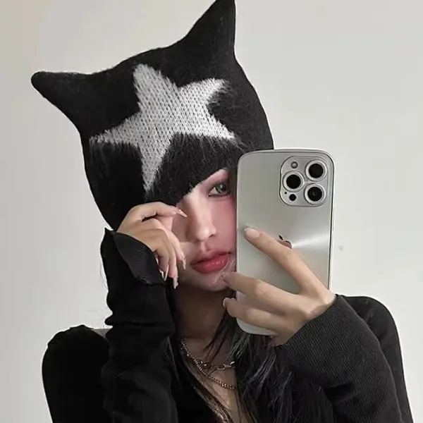 Hats*Boogzel Clothing Star Print Cat Ear Hat