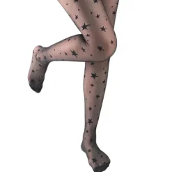 Other*Boogzel Clothing Star Print Tights Black