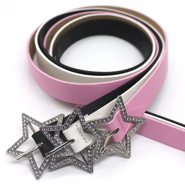 Belts & Chains*Boogzel Clothing Star Rhinestone Buckle Belt