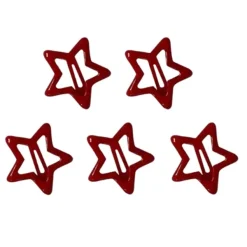 Hair Accessories*Boogzel Clothing Star Shape Hair Clips Red