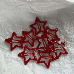 Hair Accessories*Boogzel Clothing Star Shape Hair Clips Red
