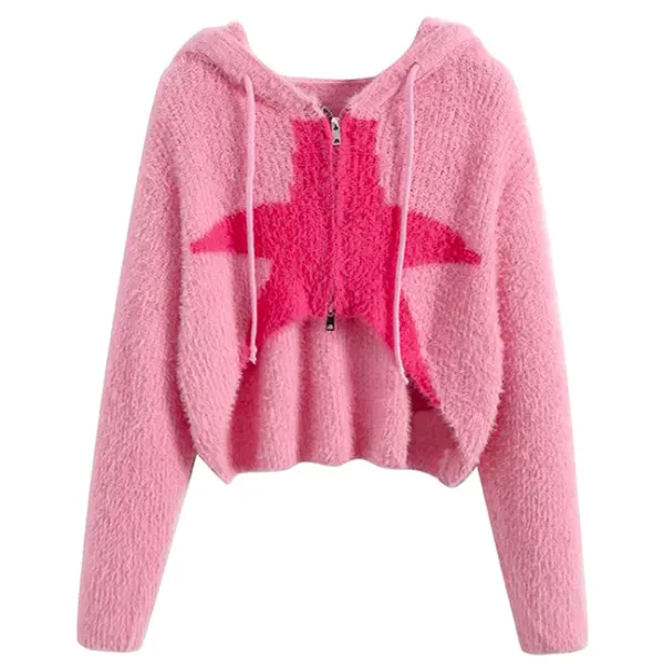 Sweaters|Hoodies*Boogzel Clothing Star Zip Up Hoodie