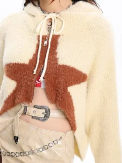 Sweaters|Hoodies*Boogzel Clothing Star Zip Up Hoodie
