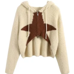 Sweaters|Hoodies*Boogzel Clothing Star Zip Up Hoodie