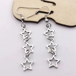 Earrings*Boogzel Clothing Stargirl Drop Earrings Silver