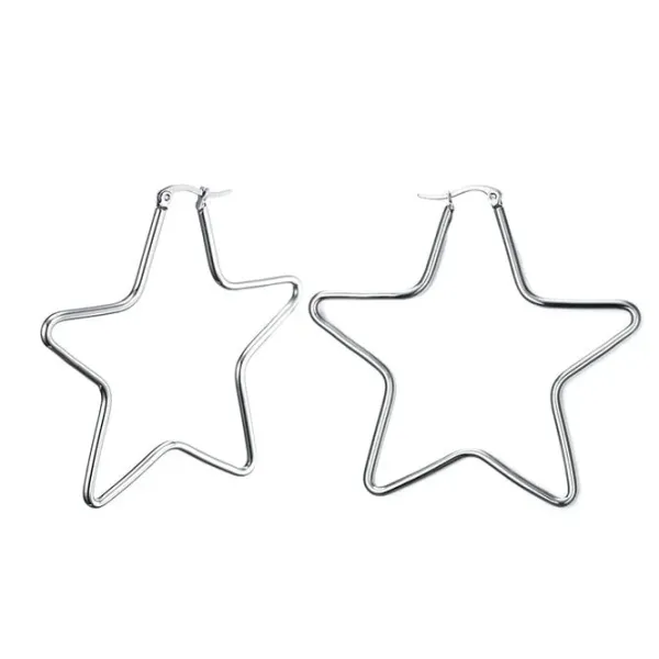 Earrings*Boogzel Clothing Stars Hoop Earrings