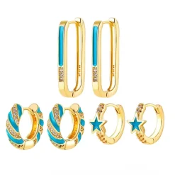 Earrings*Boogzel Clothing Steal Ur Crush 3-Pairs Earring Set