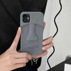 Iphone Cases*Boogzel Clothing Stone Statue 3D iPhone Case Grey