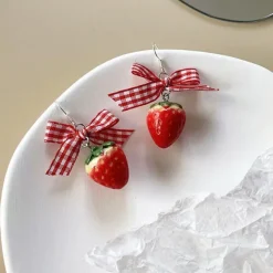 Earrings*Boogzel Clothing Strawberry Cake Earrings