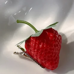 Hair Accessories*Boogzel Clothing Strawberry Hair Clip Red