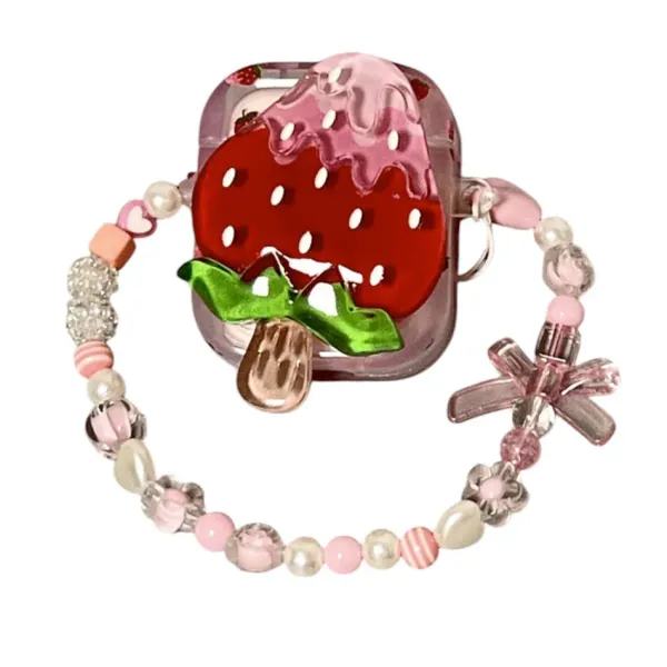 Other|Iphone Cases*Boogzel Clothing Strawberry Ice Cream Airpods Case Red