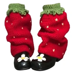 Other|Socks*Boogzel Clothing Strawberry Knit Leg Warmers