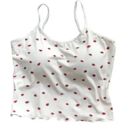 Y2K Tops|Crop Tops*Boogzel Clothing Strawberry Print Tank Top White