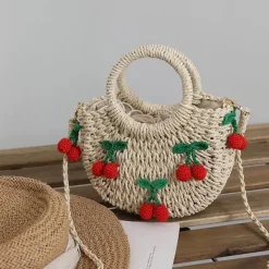 Bags & Purses*Boogzel Clothing Strawberry Straw Bag