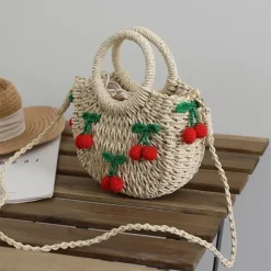 Bags & Purses*Boogzel Clothing Strawberry Straw Bag